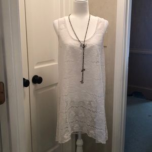 White Lace Bathing Suit Coverup